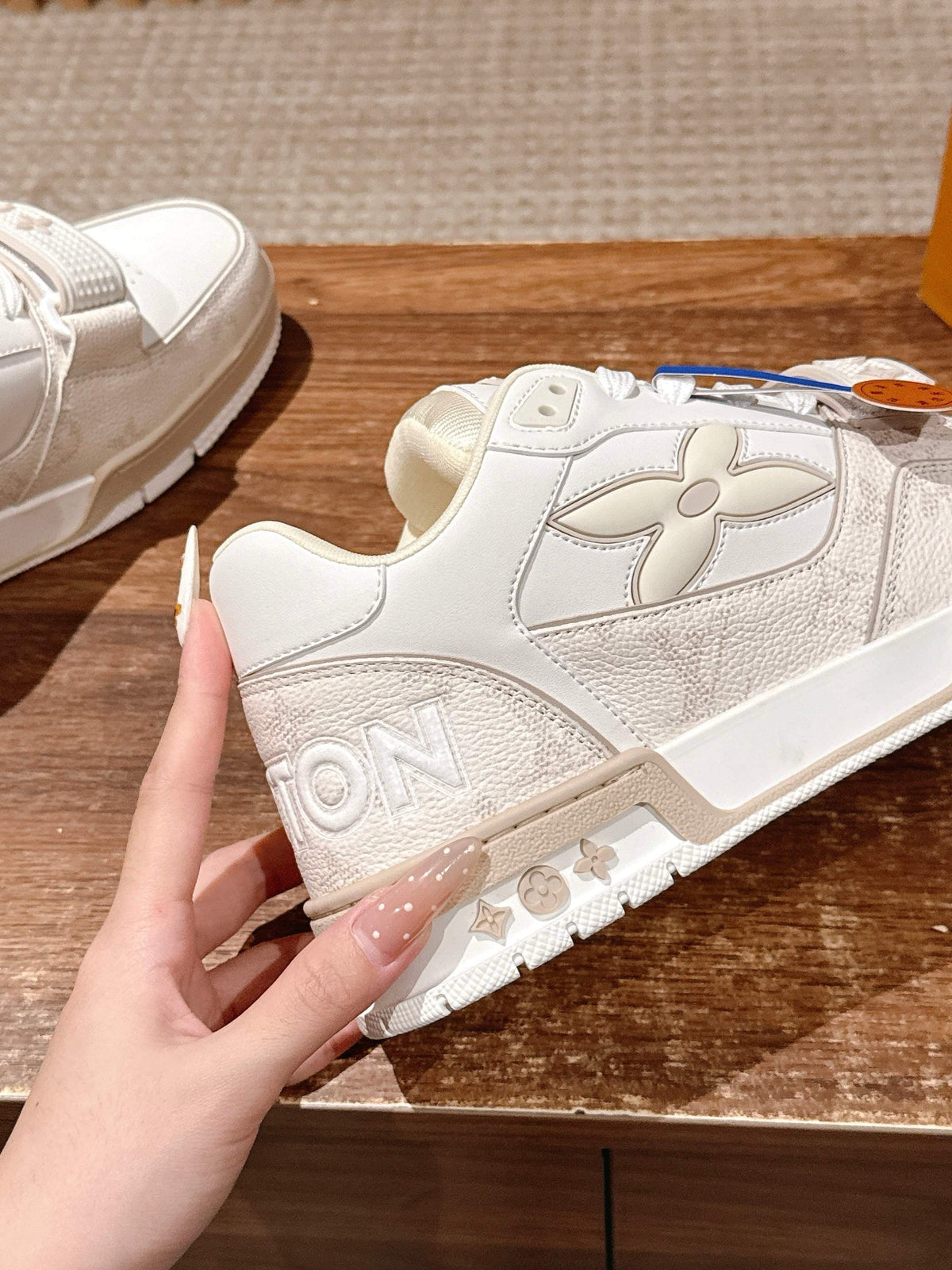 Trainer Navy and White