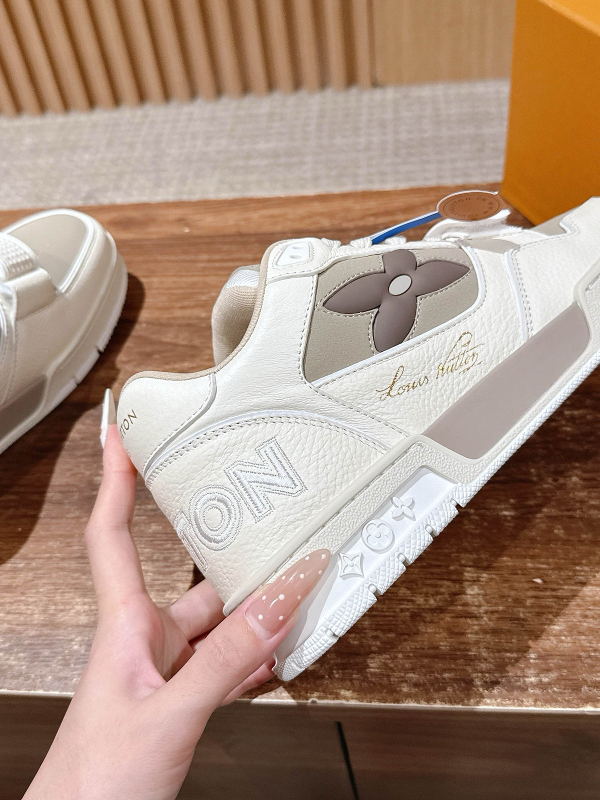 Trainer Navy and White