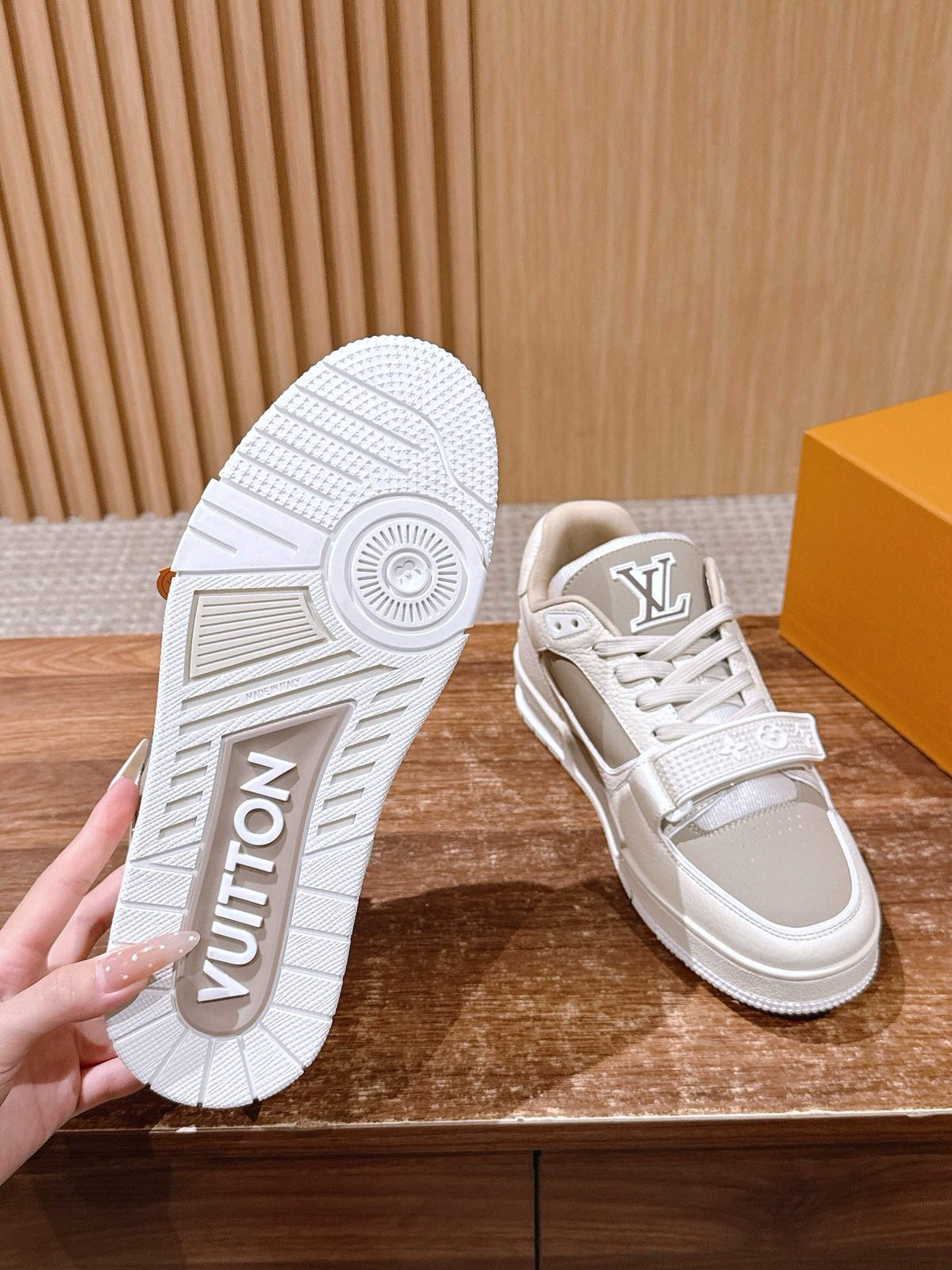 Trainer Navy and White