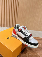 Grey Leather Colourblock Chunky - Men's