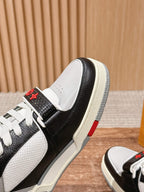 Grey Leather Colourblock Chunky - Men's