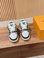 Grey Leather Colourblock Chunky - Men's