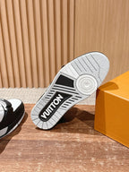 Black Leather Graphic Chunky - Men's