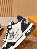 White Leather Graphic Chunky - Men's