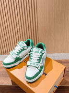 White Leather Graphic Chunky - Men's