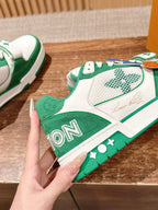 White Leather Graphic Chunky - Men's