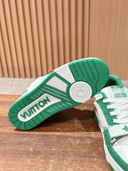 White Leather Graphic Chunky - Men's