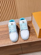 Blue and Green Sneakers
