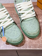 Blue and Green Sneakers