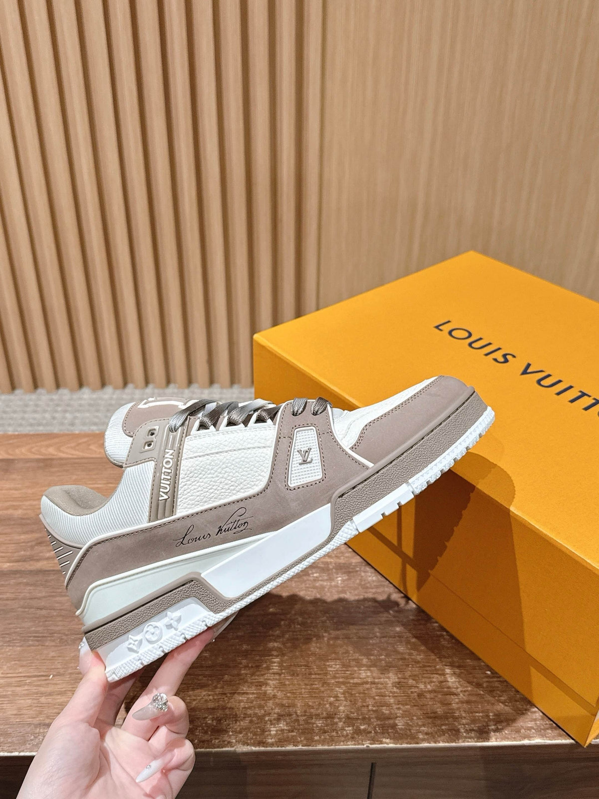 Trainer Grey and White