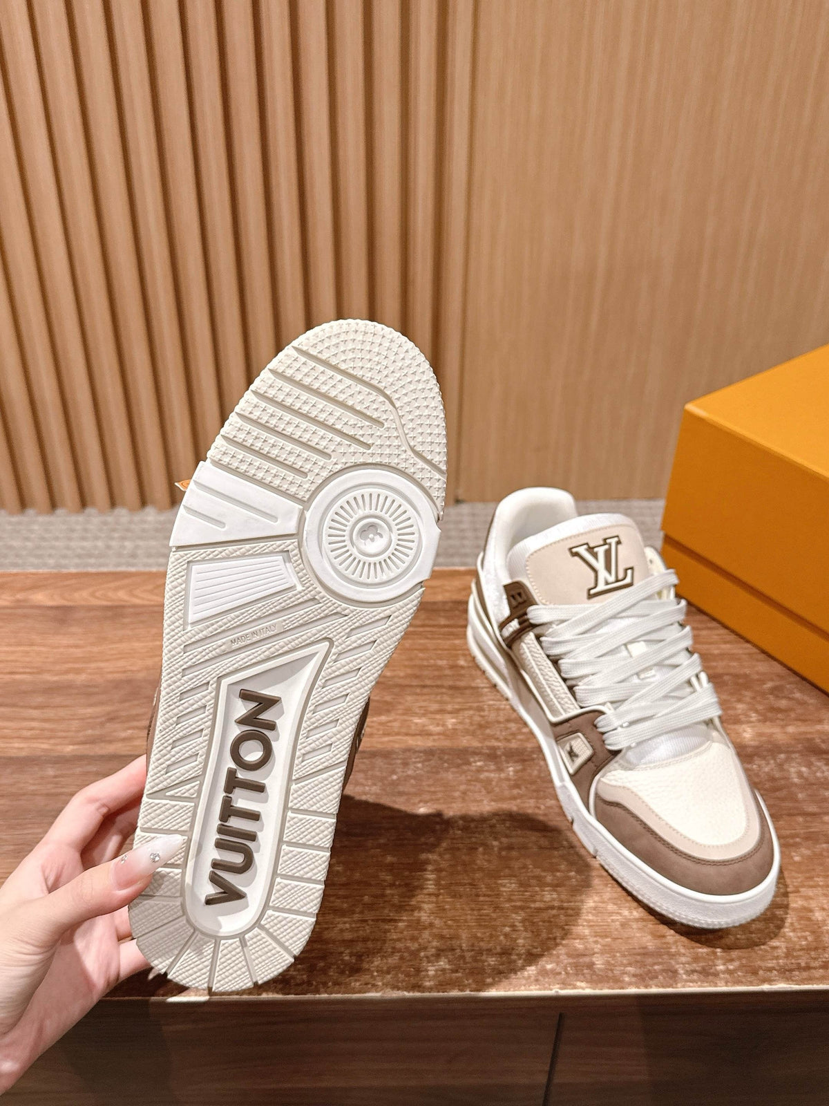 Trainer Grey and White