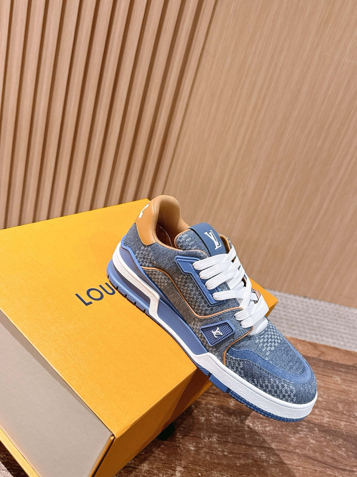 Black and Blue Sneakers