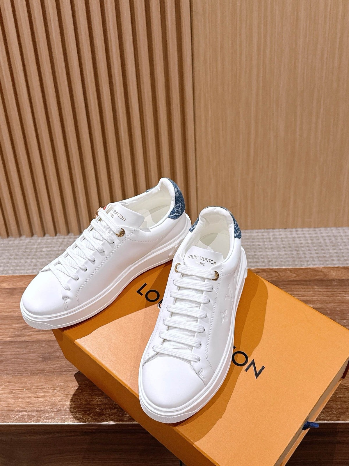 White Leather Floral Charm Low-Top - Women's