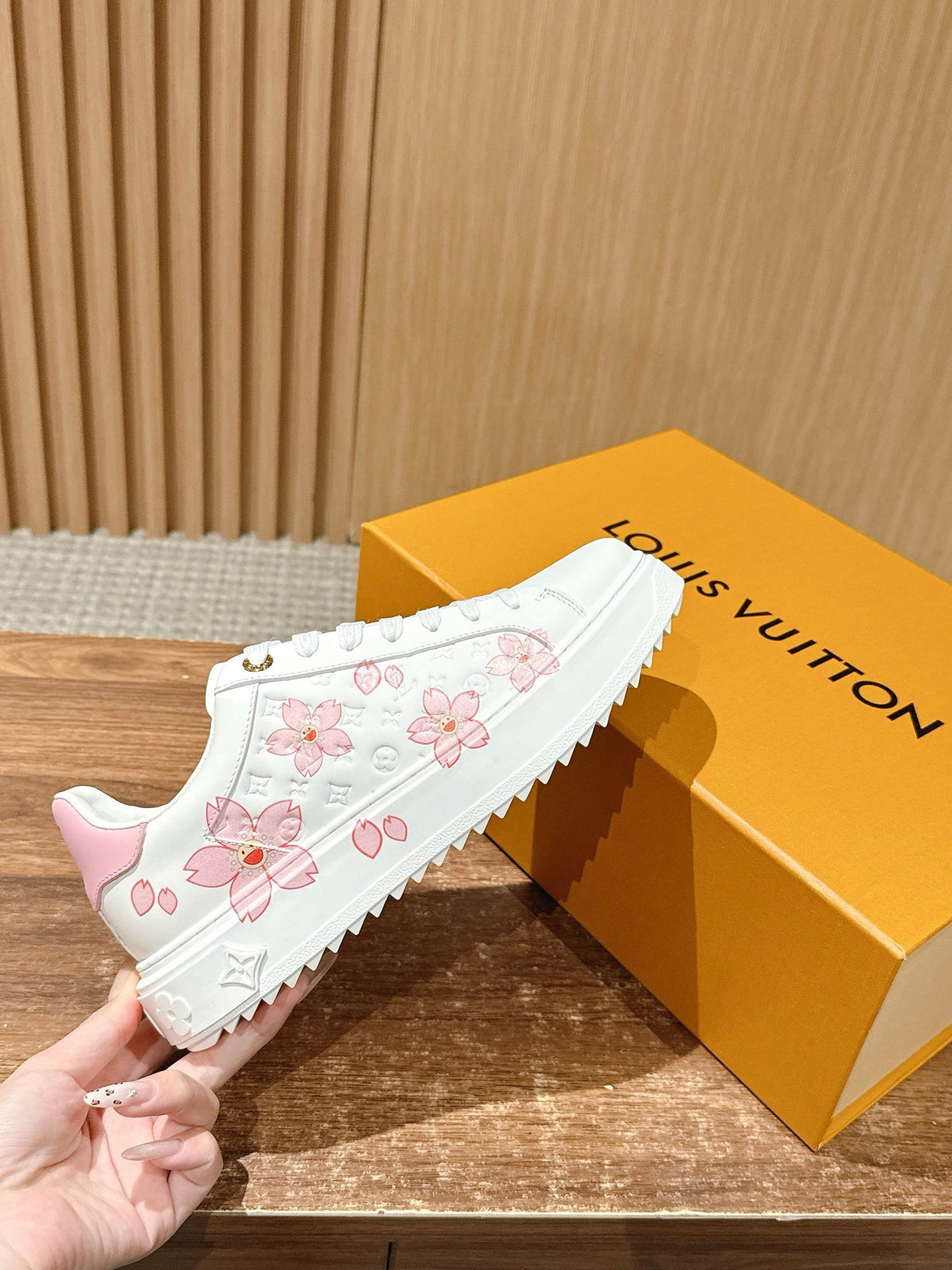 White Leather Embellished Low-Top - Women's