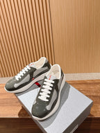 Black Leather Patent Low-Top - Men's