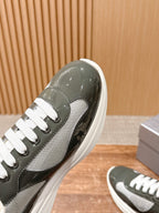 Black Leather Patent Low-Top - Men's