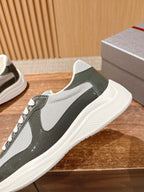 Black Leather Patent Low-Top - Men's