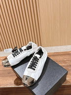 Pinker Leder-Low-Top mit Grafik – Damen