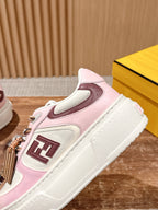 White Leather Embellished Low-Top - Women's