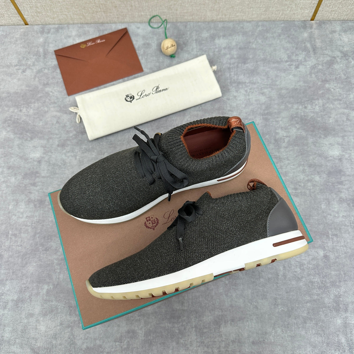 Camel Knit Tonal Low-Top - Men's