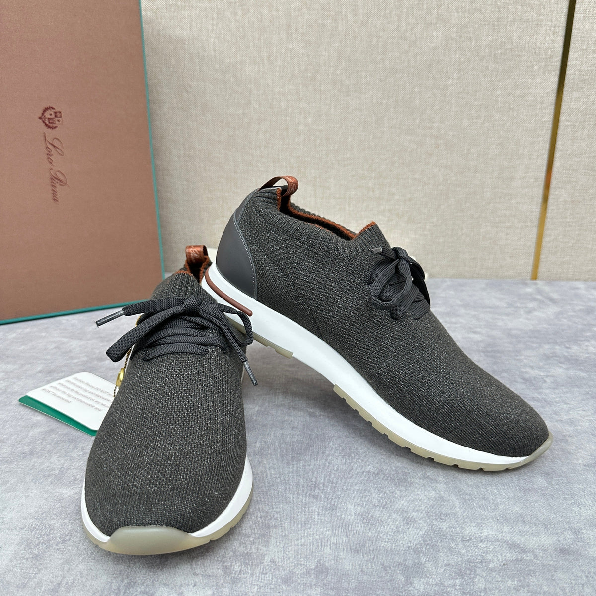 Camel Knit Tonal Low-Top - Men's