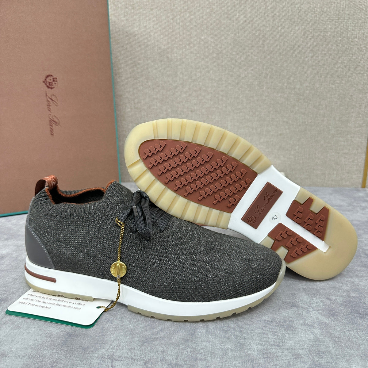 Camel Knit Tonal Low-Top - Men's