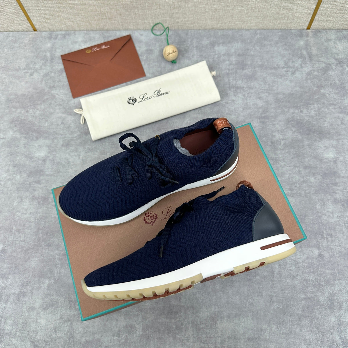 Camel Knit Tonal Low-Top - Men's
