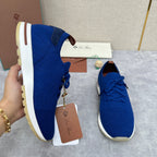 Blue Knit Contrast Sole Runner - Men's