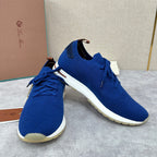 Blue Knit Contrast Sole Runner - Men's