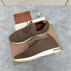 Blue Knit Contrast Sole Runner - Men's