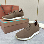 Blue Knit Contrast Sole Runner - Men's