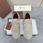 Blue Knit Contrast Sole Runner - Men's