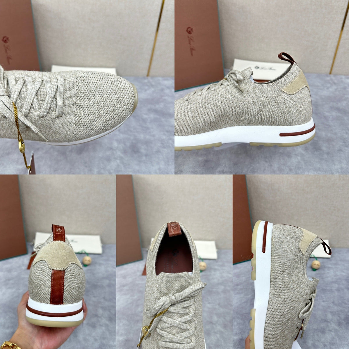Blue Knit Contrast Sole Runner - Men's