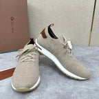 Blue Knit Contrast Sole Runner - Men's
