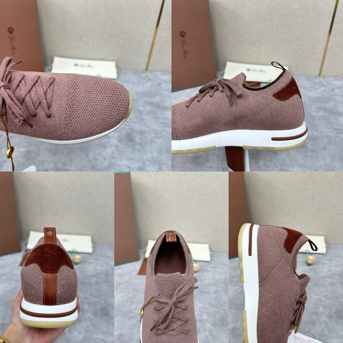 Blue Knit Contrast Sole Runner - Men's
