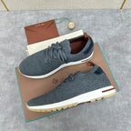 Grey Knit Slip-On Low-Top - Men's