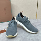 Grey Knit Slip-On Low-Top - Men's