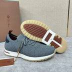 Grey Knit Slip-On Low-Top - Men's