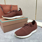 Grey Knit Slip-On Low-Top - Men's