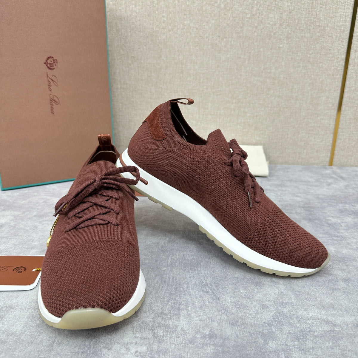 Grey Knit Slip-On Low-Top - Men's