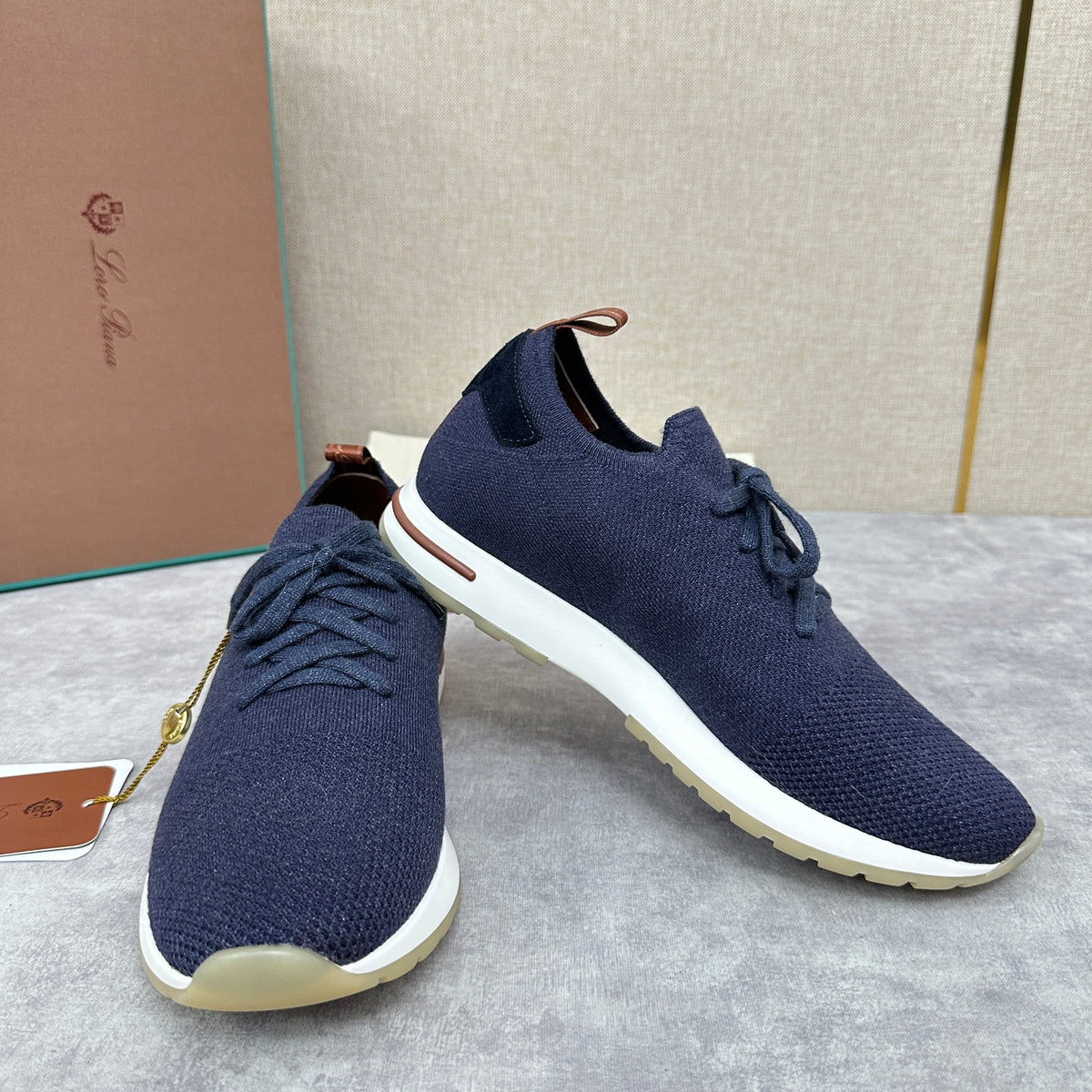 Grey Knit Slip-On Low-Top - Men's