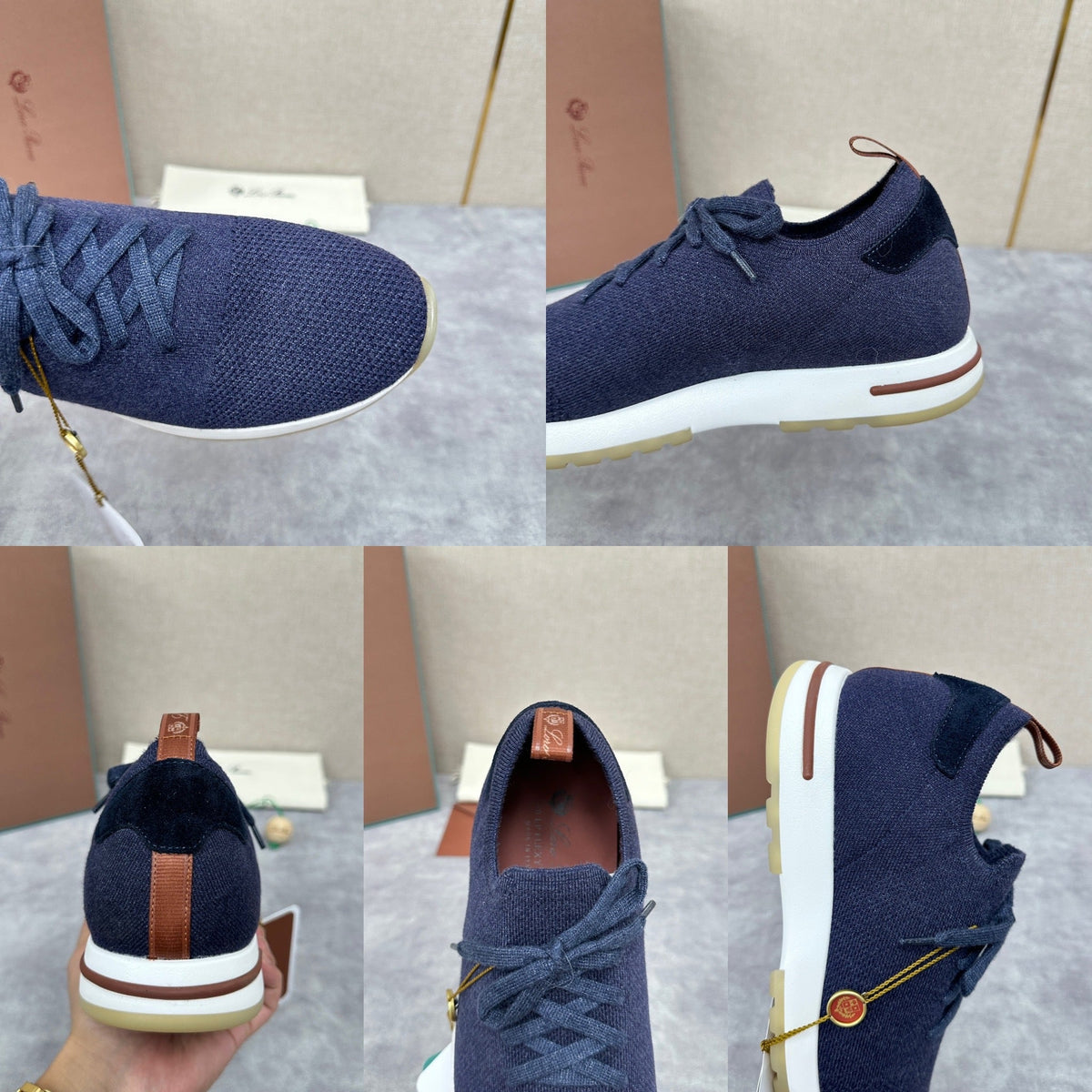 Grey Knit Slip-On Low-Top - Men's