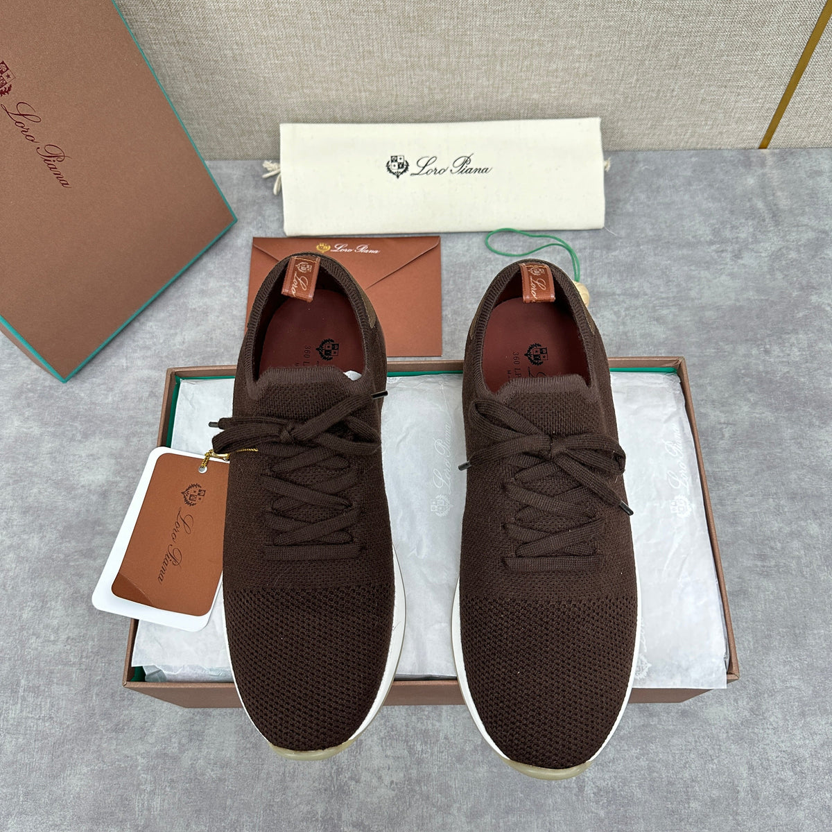 Grey Knit Slip-On Low-Top - Men's