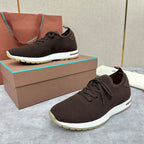 Grey Knit Slip-On Low-Top - Men's