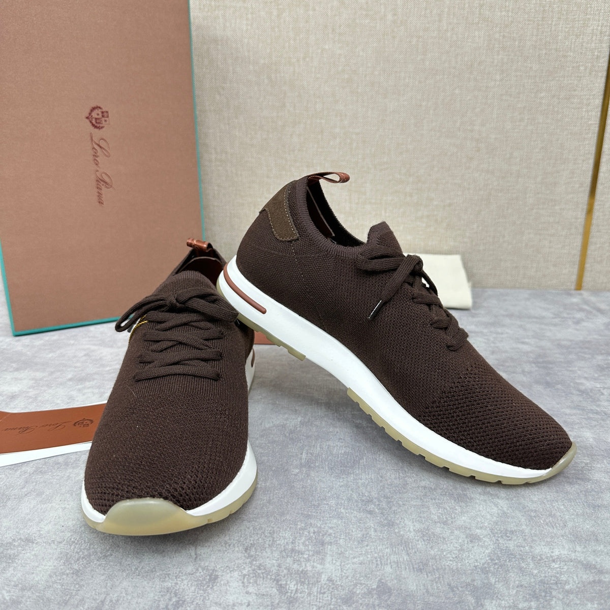 Grey Knit Slip-On Low-Top - Men's