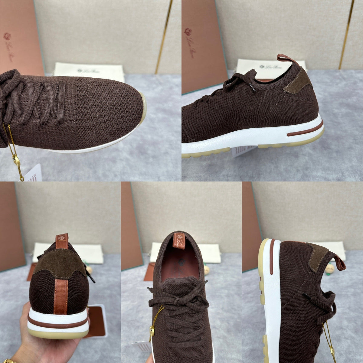 Grey Knit Slip-On Low-Top - Men's