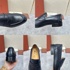 Brauner Glattleder Penny Loafer – Herren