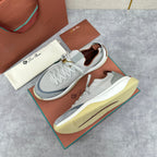 Grey Mesh Panelled Runner - Men's