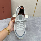 Grey Mesh Panelled Runner - Men's