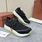 Grey Mesh Panelled Runner - Men's